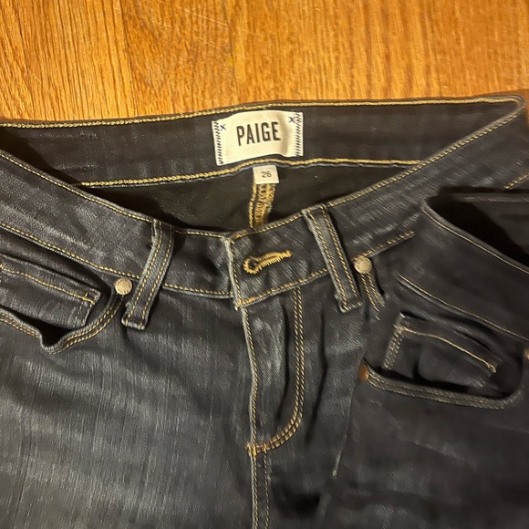 Lot of 3 pairs of Paige Jeans size 26 Verdugo ankle & skyline skinny - Picture 2 of 6
